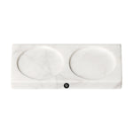 Luxusný stojan pod mlynčeky z bieleho mramoru