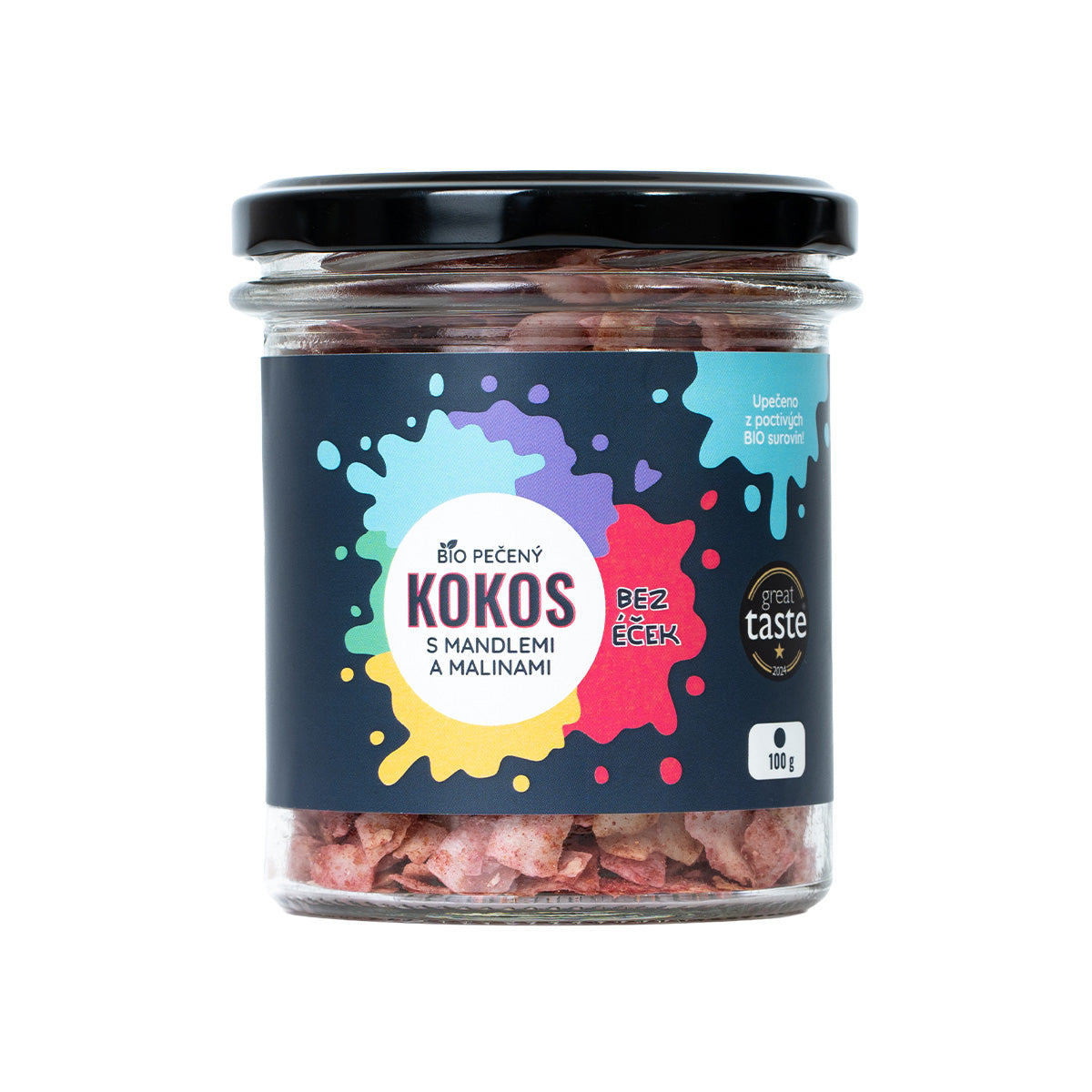 Noix de coco bio rôtie avec framboises lyophilisées 100 g