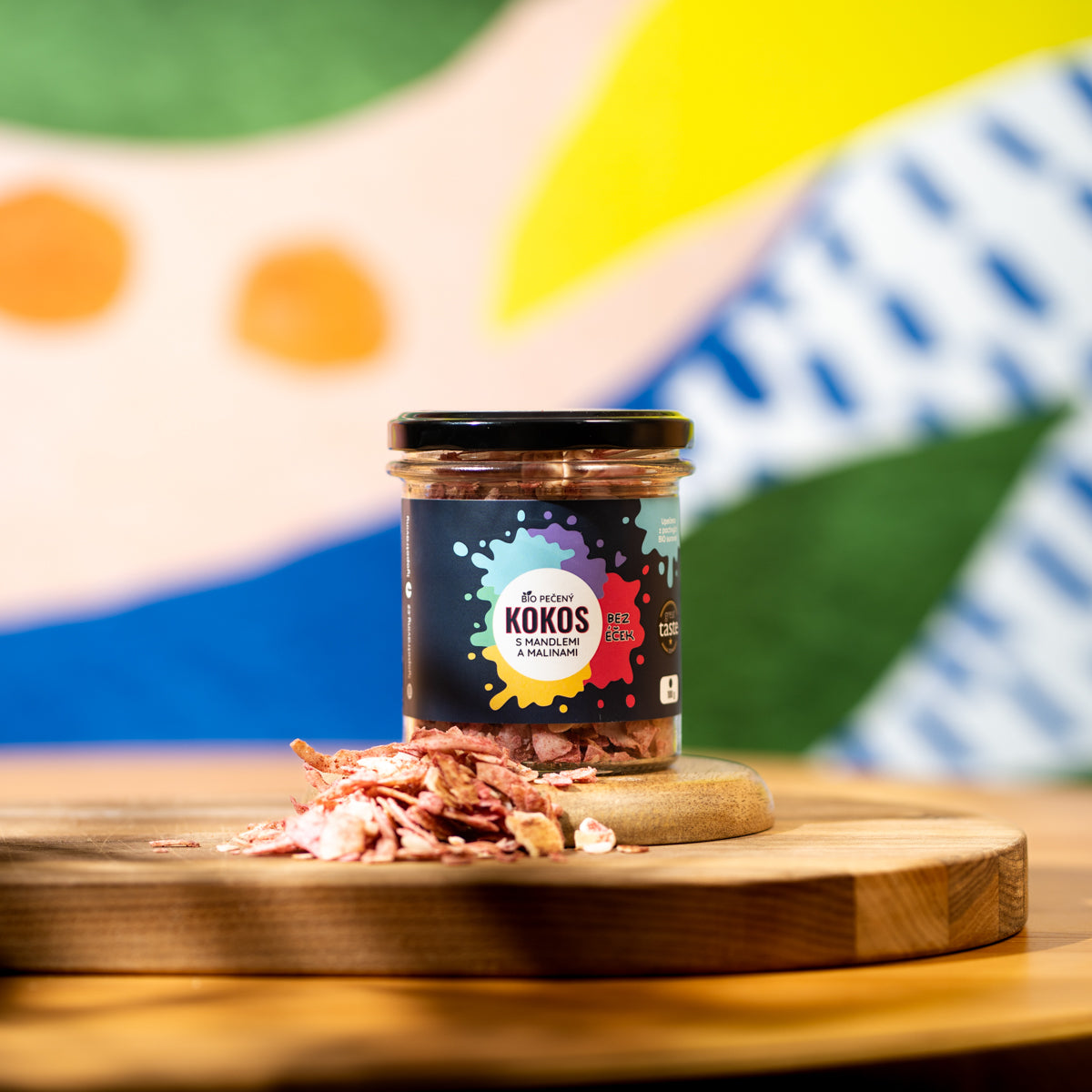 Noix de coco bio rôtie avec framboises lyophilisées 100 g