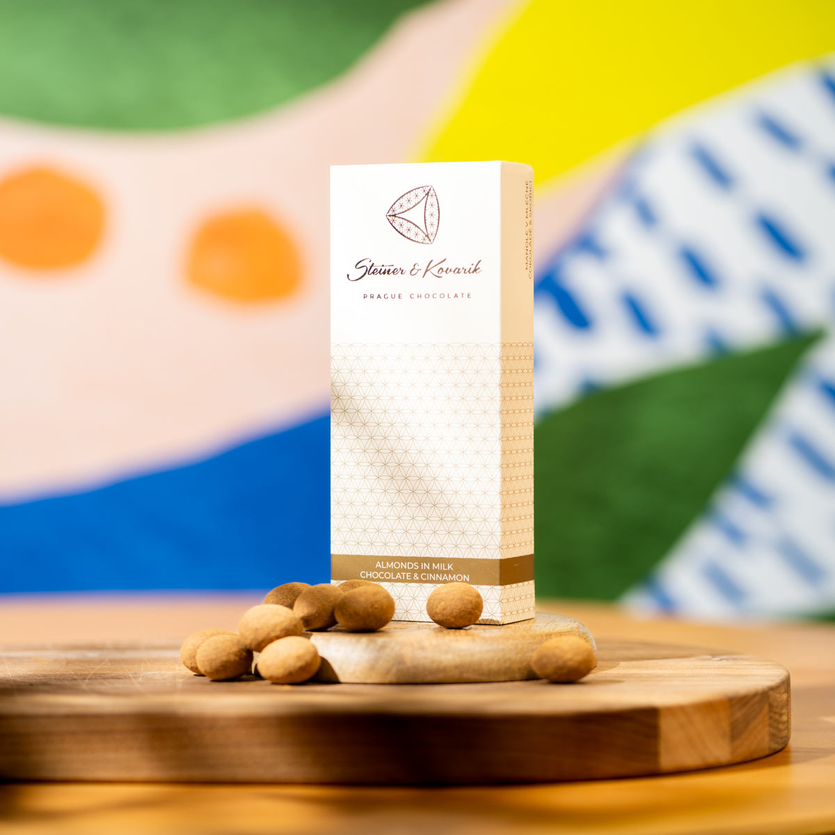 Amandes au chocolat au lait et à la cannelle 130 g