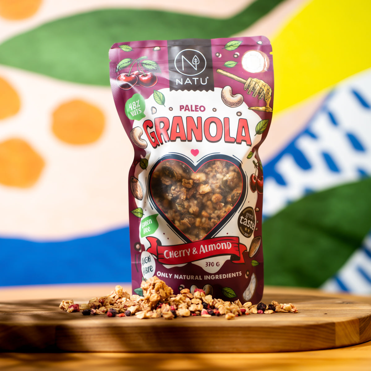 Granola paléo cerise et amandes 370 g