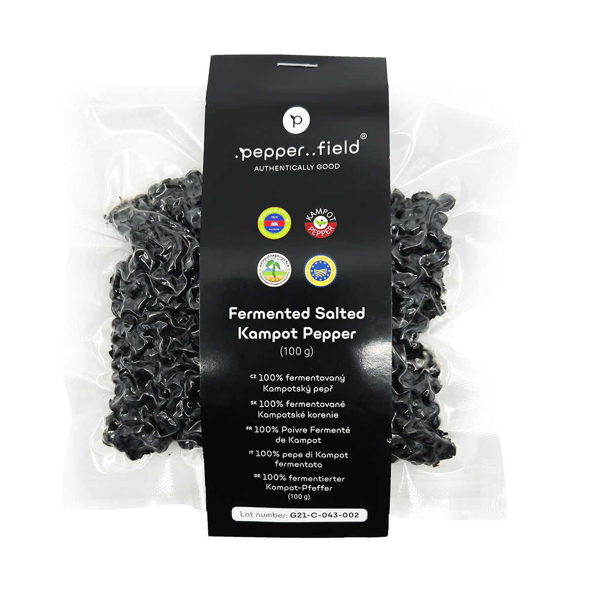 Fermentovaný solený Kampotský pepř 100 g
