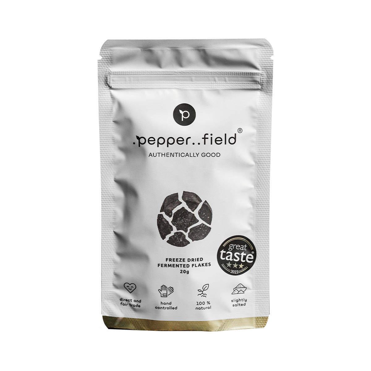 Lyofilizované vločky (Pepper Flakes) fermentovaného Kampotského pepře 20 g