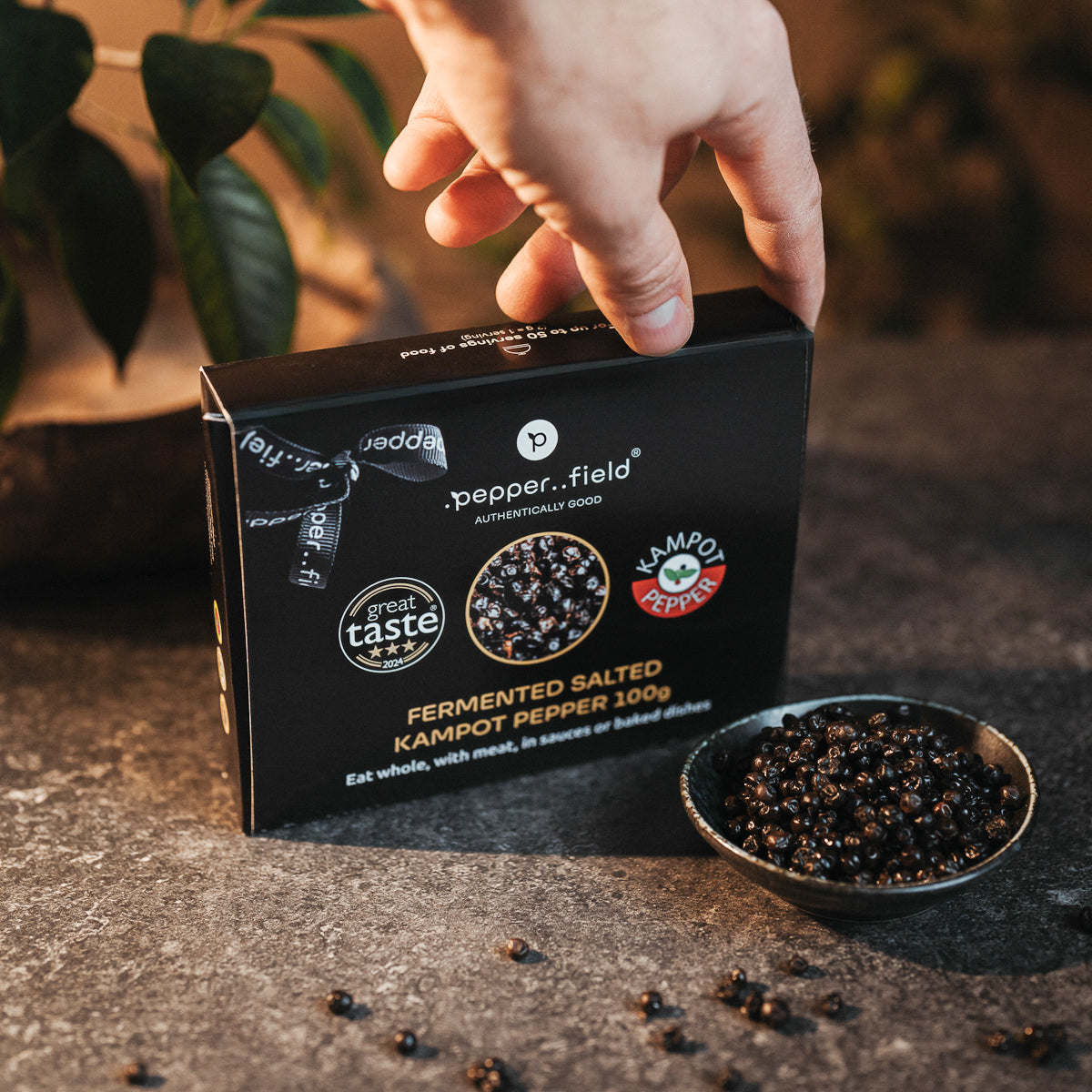 Dárkové balení – fermentovaný solený Kampotský pepř 100 g