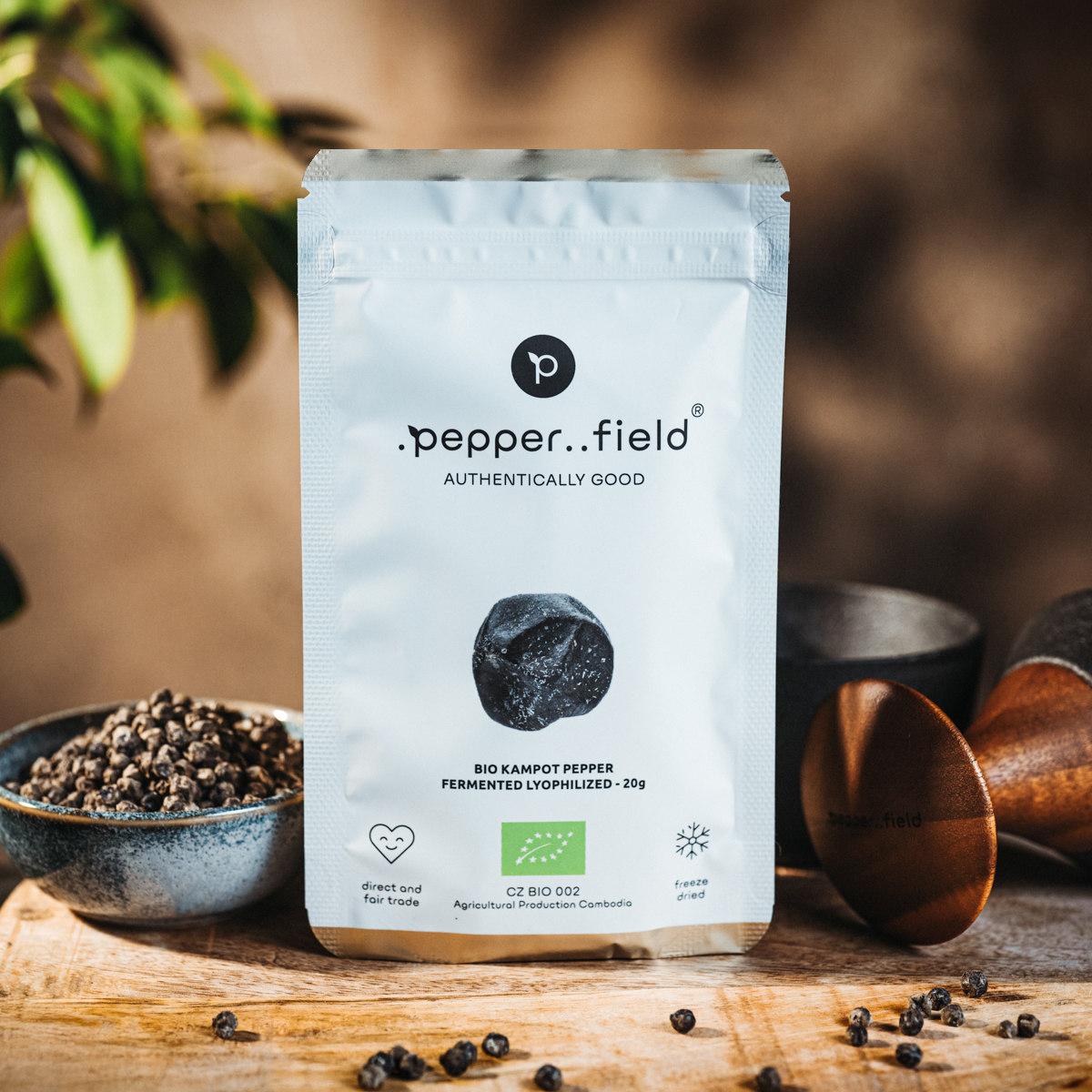 Poivre de Kampot BIO fermenté, lyophilisé et salé 20 g