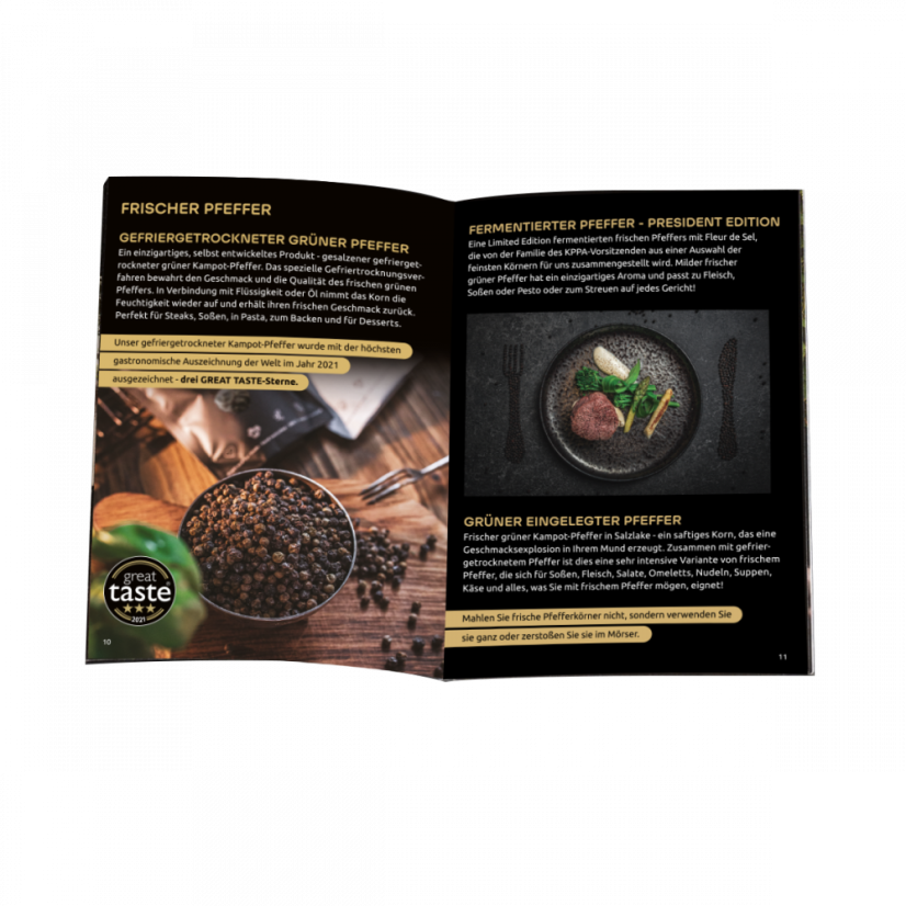 Extra brochure "The world of .pepper..field" DE