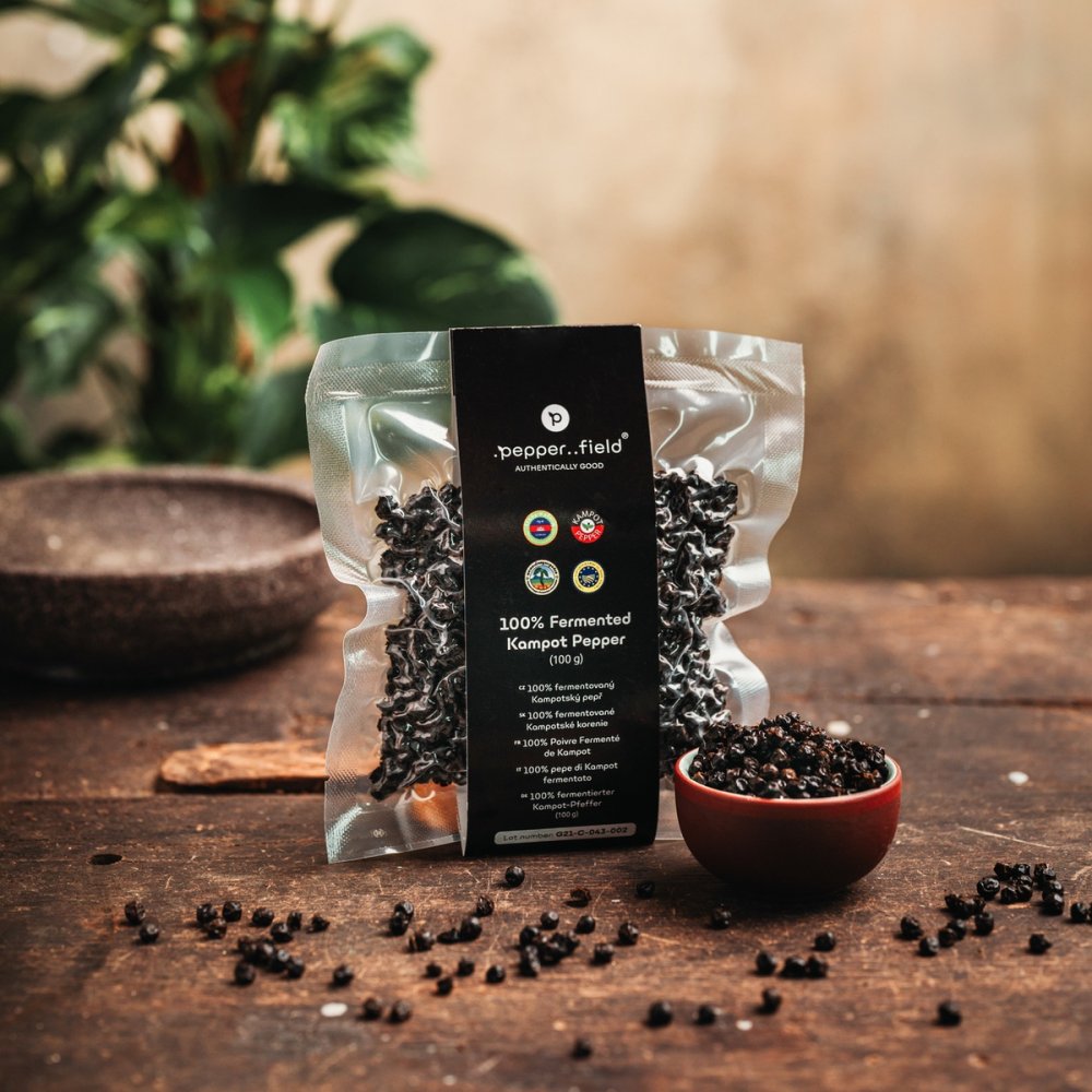 Fermentovaný solený Kampotský pepř 100 g