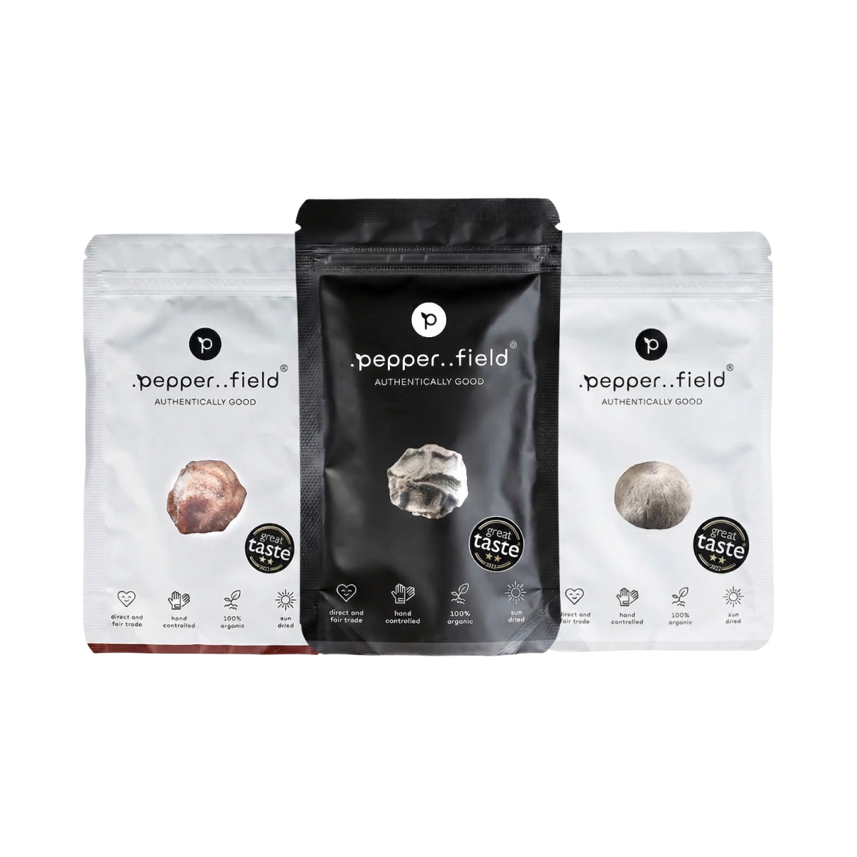 3 Kampotské pepře, černý 50 g, bílý 20 g a červený 20 g každé 3 měsíce