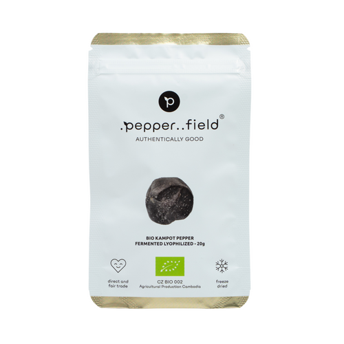 BIO Kampot  fermented, lyophilized, and salted pepper 