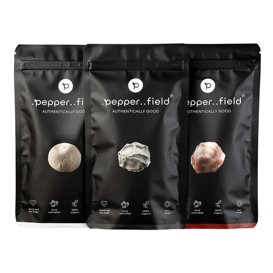 Kampot  black, red and white pepper (3× 100 g) 